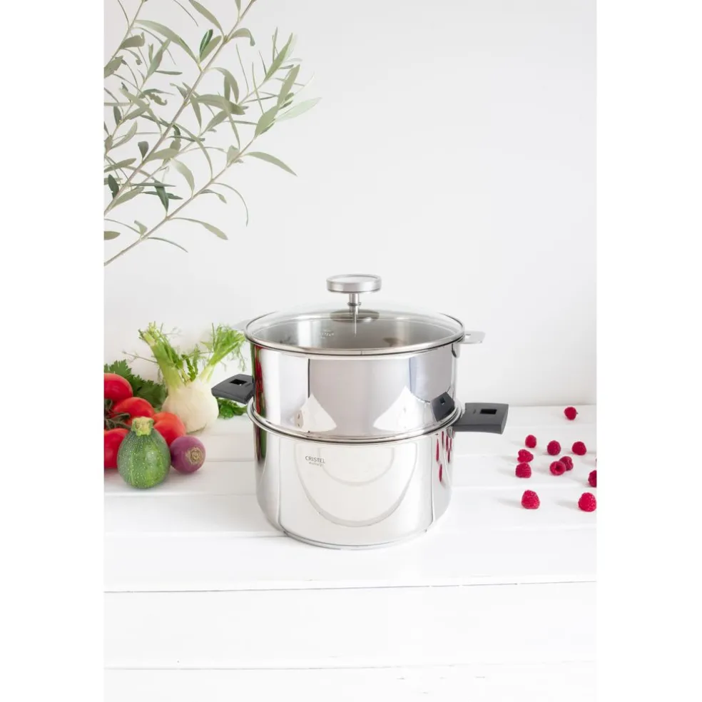 Cristel Cuisson*Biome 24 cm anse mutine noir