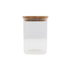 Point Virguleu00ae Conservation*BOCAL VERRE COUVERCLE BAMBOU 800ML