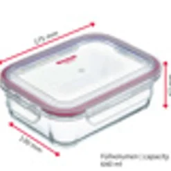 Westmark Conservation*Boîte de conservation hermétique en verre rectangulaire 640 ml