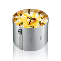 Gefuu00ae Pâtisserie*Cercle à gâteau Tondo clip h.15 cm en inox