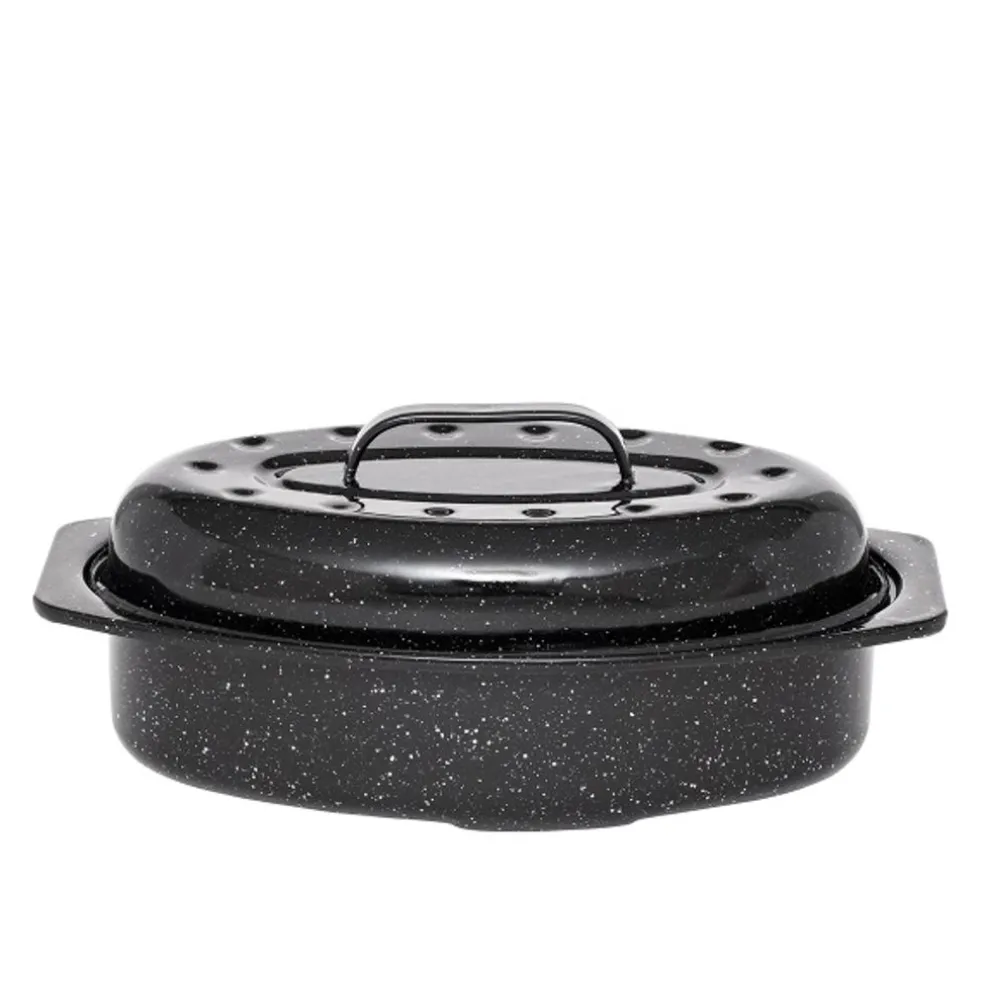 Graniteware Cuisson*Cocotte américaine Roaster 33 x 20 x 14 cm