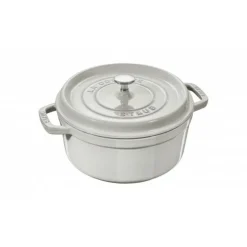 Staub Cuisson*Cocotte en fonte ronde 28cm truffe blanche