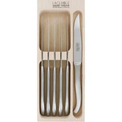 Andru00e9 verdier Coutellerie*Coffret 6 couteaux à steak Lame dentée Laguiole inox