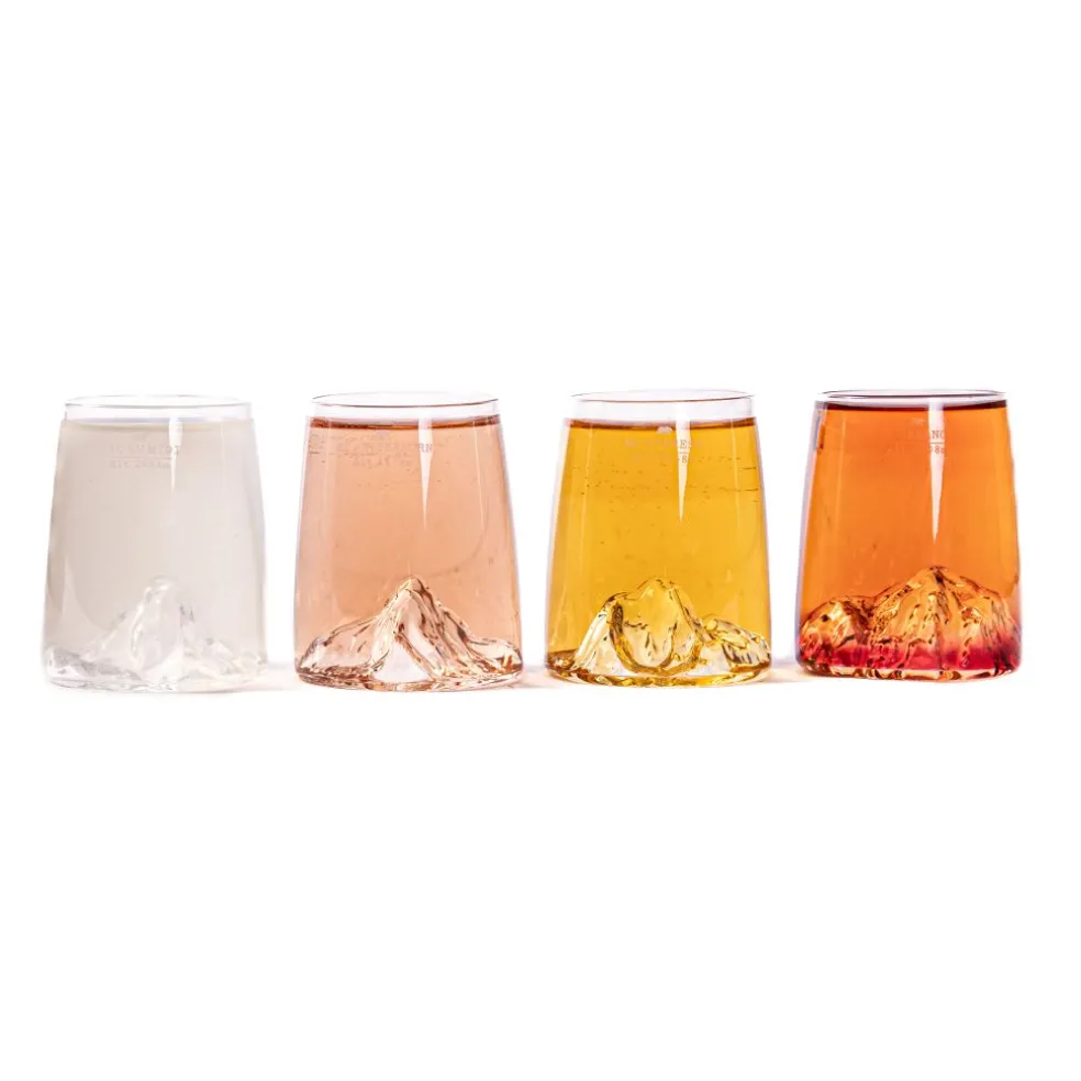 Alaskan maker Verres*Coffret de 4 verres à shooter Topographic