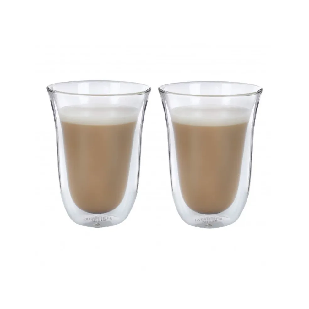 La Cafetiere Petit Déjeuner*Coffret de 2 verres latte double paroi Jack 30cl