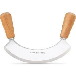 Cole & Mason Coutellerie*Cofftet Ashden Hachoir berceuse + planche acacia