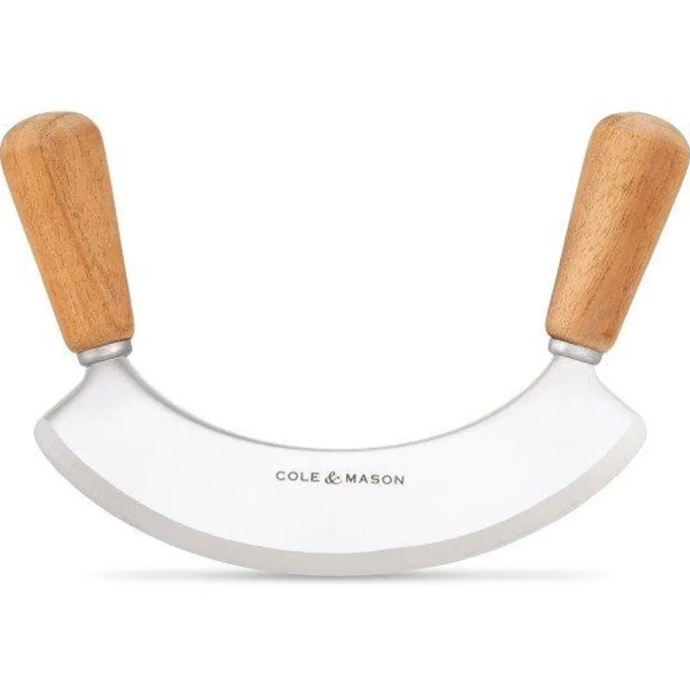 Cole & Mason Coutellerie*Cofftet Ashden Hachoir berceuse + planche acacia