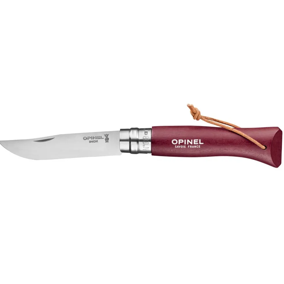 Opinel Coutellerie*Couteau baroudeur N°8 grenat