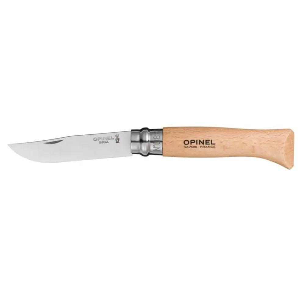 Opinel Coutellerie*Couteau N°8 Inox manche hêtre