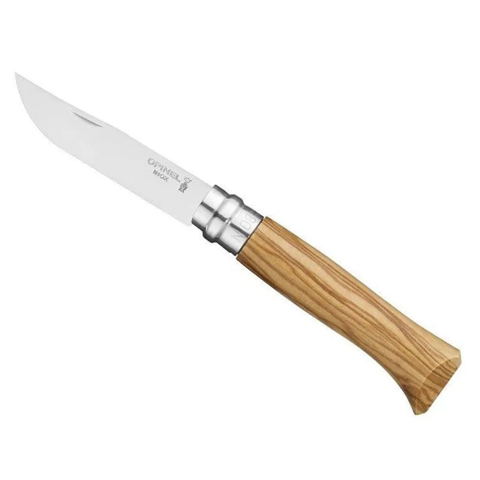 Opinel Coutellerie*COUTEAU N°8 INOX manche olivier
