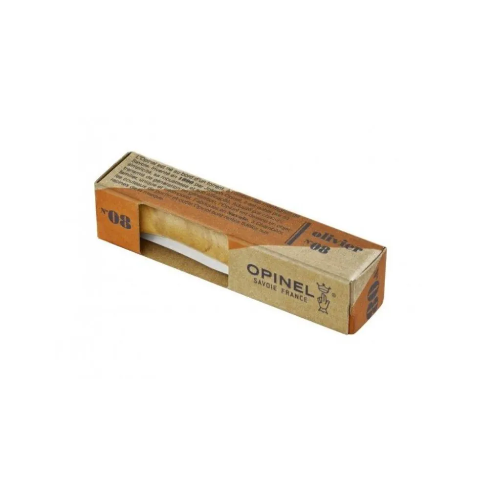 Opinel Coutellerie*COUTEAU N°8 INOX manche olivier