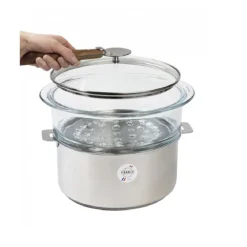 Cristel Cuisson*Cuit-vapeur en verre 24cm