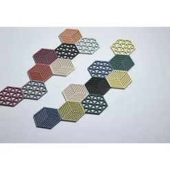 Zone Denmark Accessoires De La Table*Dessous de plat hexagon en silicone foncé