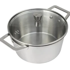 Cristel Cuisson*Faitout et couvercle verre 18cm 1826