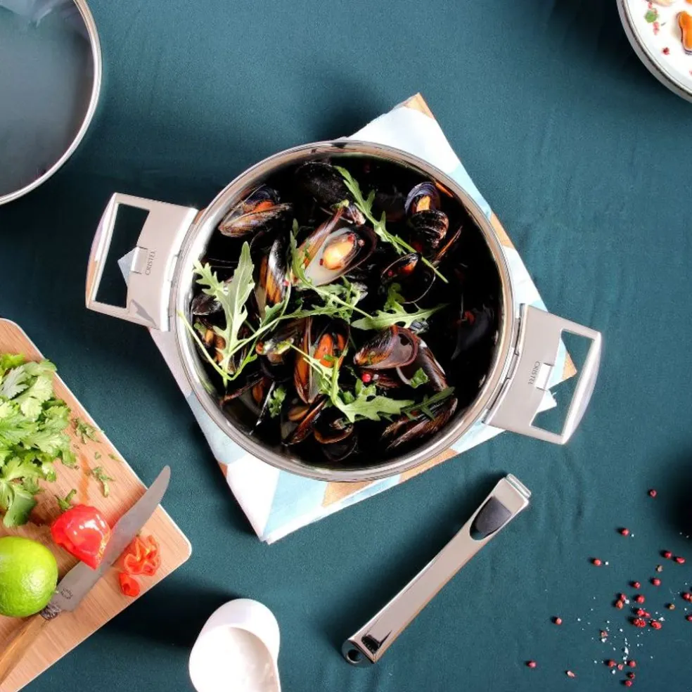 Cristel Cuisson*Faitout inox Casteline amovible 26cm