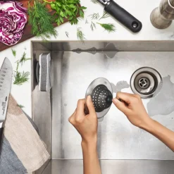 Oxo Entretien Rangement*Filtre pour evier inox 11,4 cm