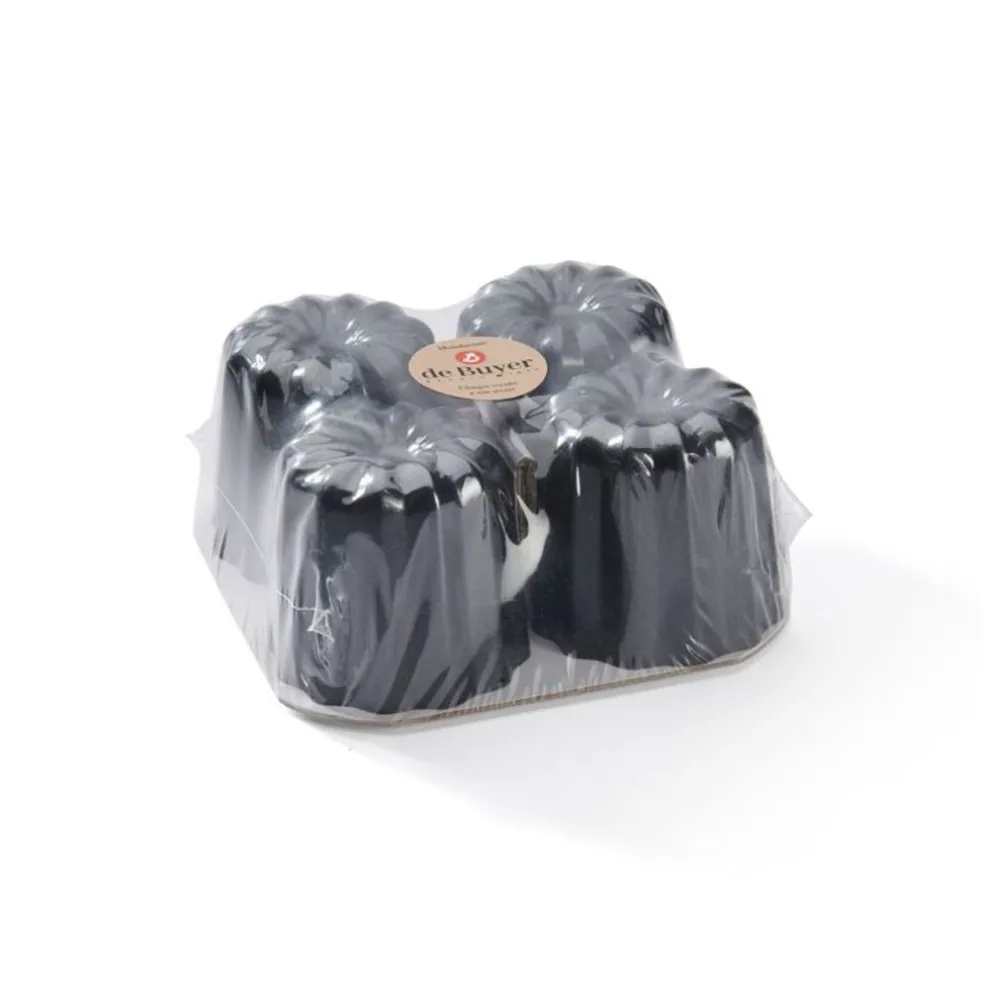 De Buyer Pâtisserie*Lot de 4 moules à cannelés bordelais