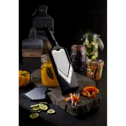 Microplaneu00ae Préparation*Mandoline lame v avec lame à julienne