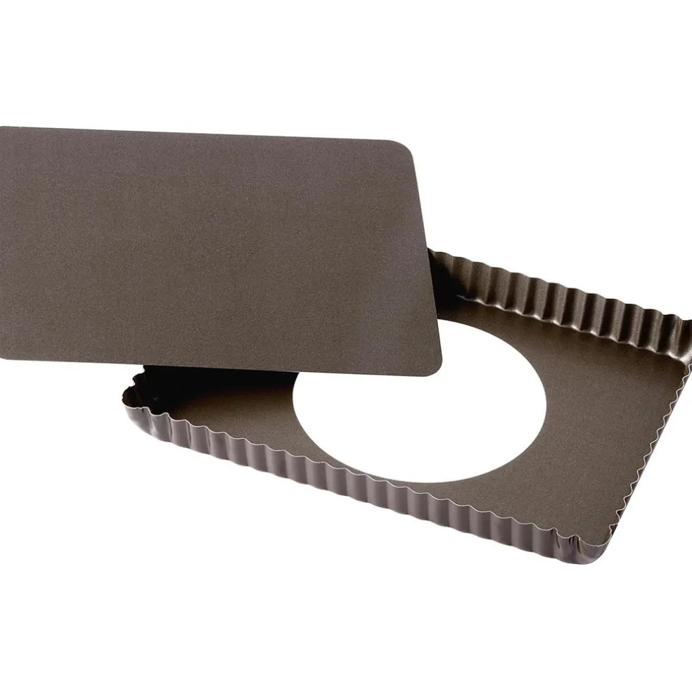 Gobel Pâtisserie*Moule à tarte rectangulaire 29 cm en tôle antiadhérente fond amovible