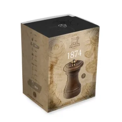 Peugeot Préparation*Moulin à poivre manuel 1874 en bois patiné, 10 cm