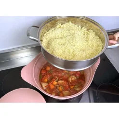 Cookut Cuisson*Panier vapeur / Couscoussier pour cocotte 24 cm