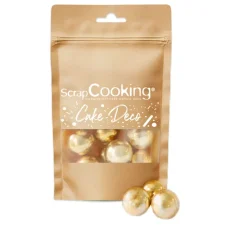 Scrapcookingu00ae Pâtisserie*Perles XXL dorées pour décorations 55g