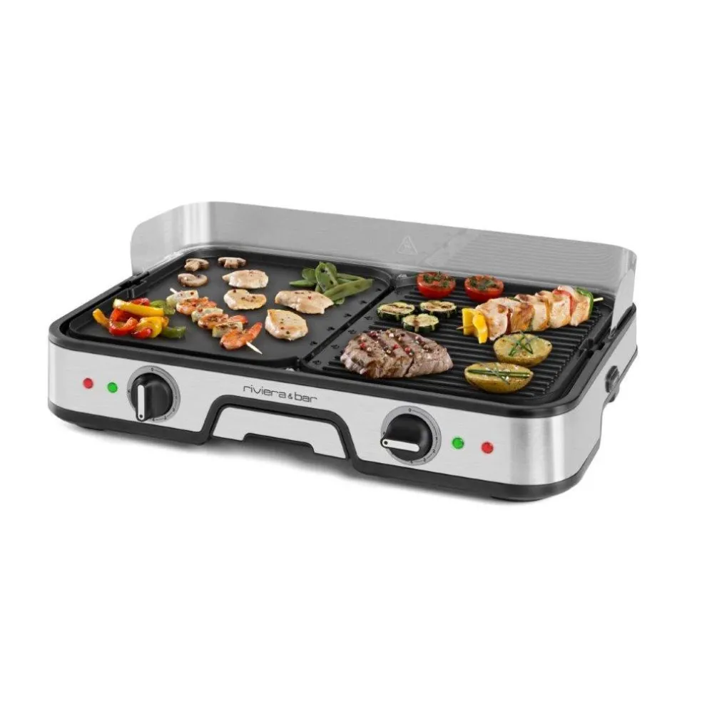 Riviera & bar Electroménager*Plancha électrique Gril combiné QPL525