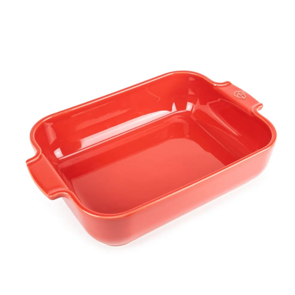 Peugeot Cuisson*Plat à four rectangulaire rouge 32 cm