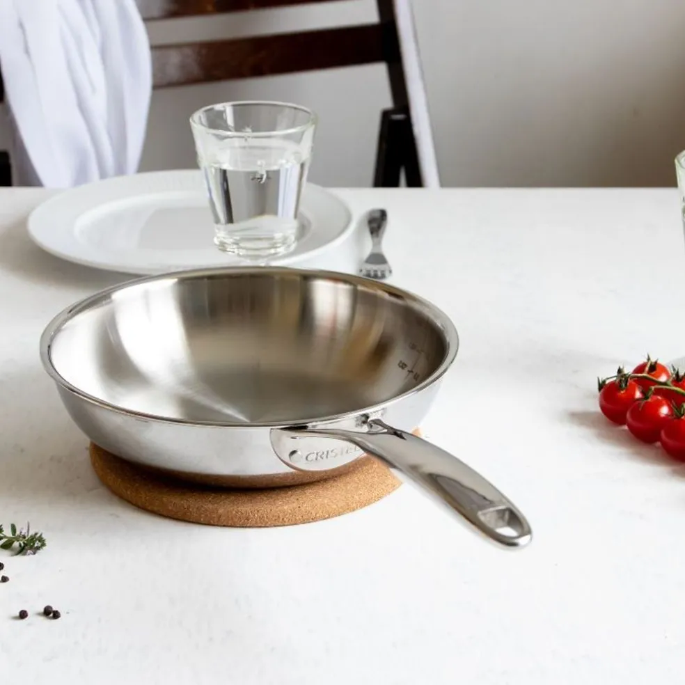 Cristel Cuisson*Poêle sautoir inox Castel'Pro 24cm