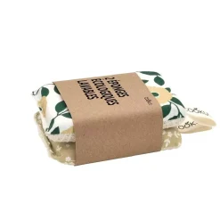 Cookut Entretien Rangement*Set de 2 éponges écologiques lavables fleurs s
