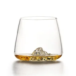 Alaskan maker Verres*Set de 2 verres à whisky TOPOGRAPHIC Mont Blanc et Everest