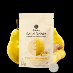 Qwetch Bouteilles Isothermes*Solid Drinks - Poire & Gingembre - Vitamines C & B