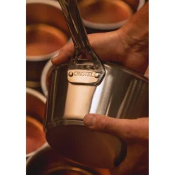 Cristel Cuisson*Série de 3 casseroles en Inox brossé 1826