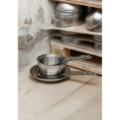 Cristel Cuisson*Série de 3 casseroles en Inox brossé 1826