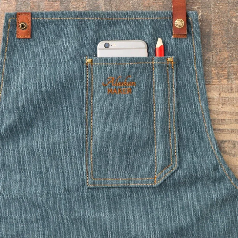 Alaskan maker Textile De Cuisine*Tablier N°325 denim foncé
