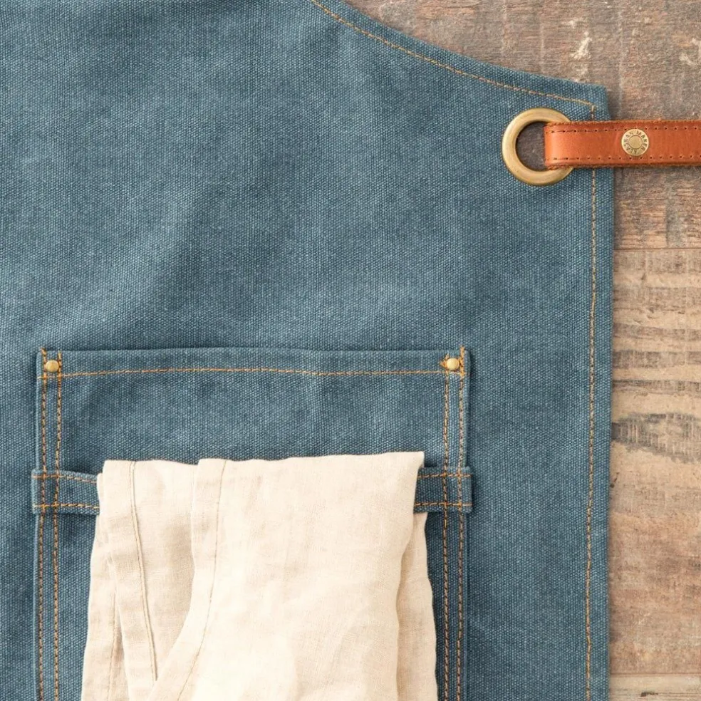 Alaskan maker Textile De Cuisine*Tablier N°325 denim foncé