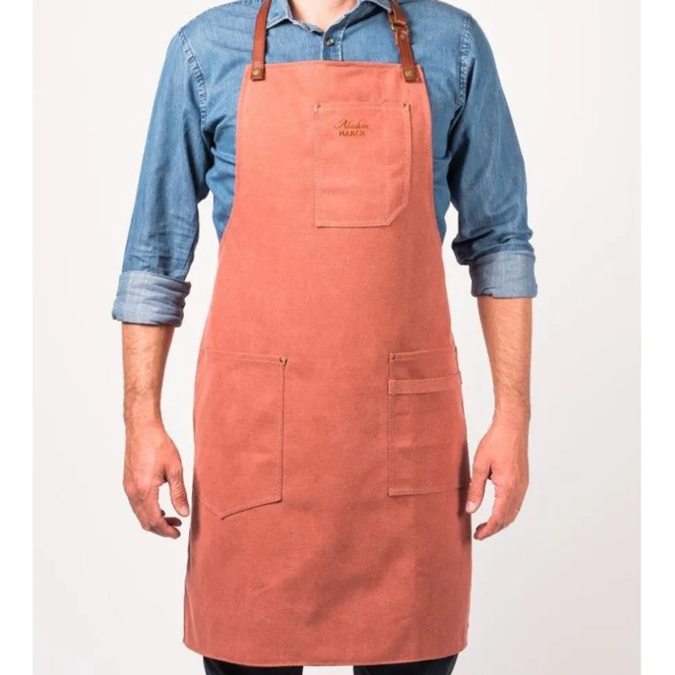 Alaskan maker Textile De Cuisine*Tablier N°325 terre de sienne