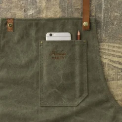 Alaskan maker Textile De Cuisine*Tablier N°325 Olive