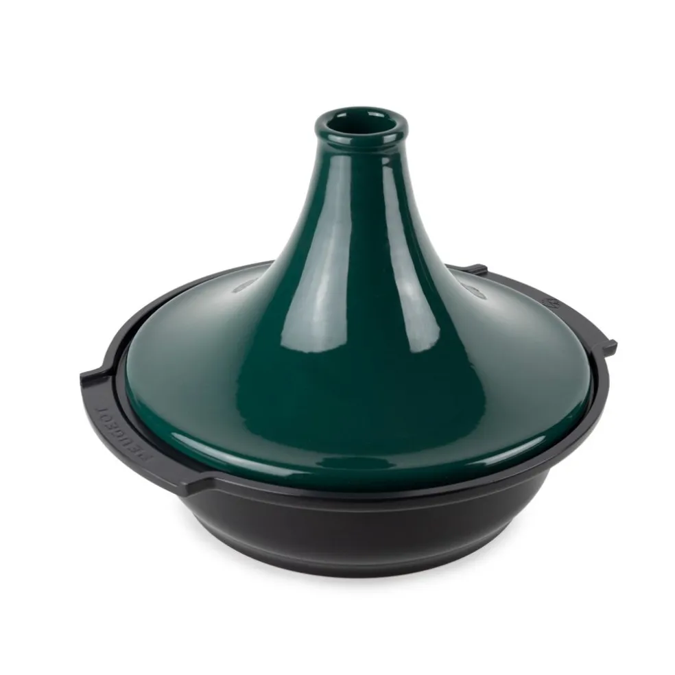 Peugeot Cuisson*Tajine base en Aluminium recyclé et couvercle en céramique Vert Forêt 30 cm
