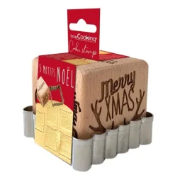 Scrapcookingu00ae Pâtisserie*Tampon à empreintes + découpoir Noël