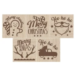 Scrapcookingu00ae Pâtisserie*Tampon à empreintes + découpoir Noël