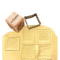 Scrapcookingu00ae Pâtisserie*Tampon à empreintes + découpoir Noël