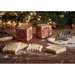 Scrapcookingu00ae Pâtisserie*Tampon à empreintes + découpoir Noël