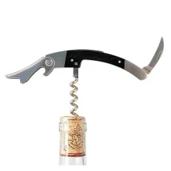 L'atelier du vin Oenologie Cocktails*Tire-bouchon Chef sommelier acier et bois 13 cm