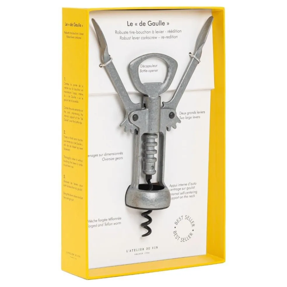 L'atelier du vin Oenologie Cocktails*Tire-bouchon "De Gaulle"