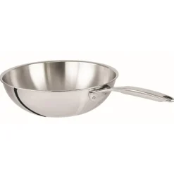 Cristel Cuisson*Wok inox 24 cm - Castel'Pro